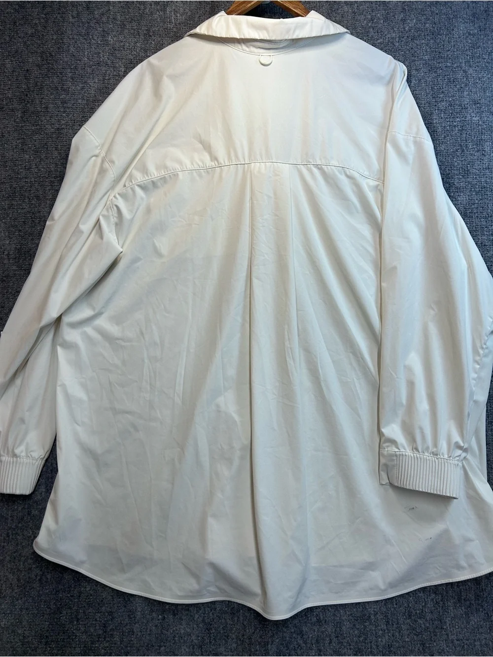 Nike 24.7 Technical Stretch White Casual Button-Down Long Sleeve Shirt